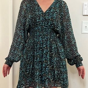 All Saints Nichola Plume Dress Size SM NWOT